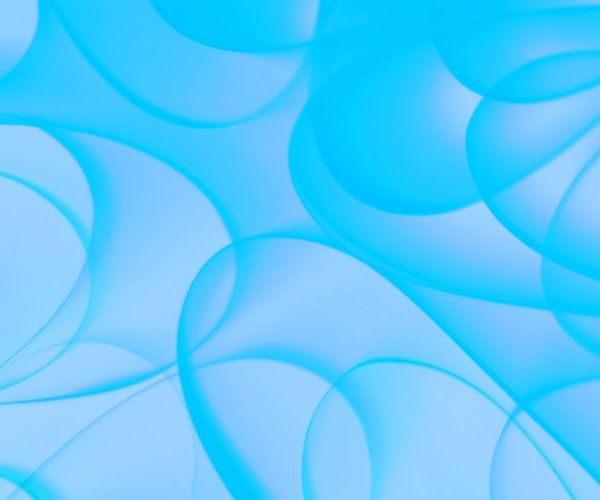 Abstract smooth blue shapes representing flowing energy and focus